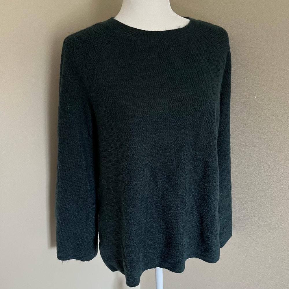 Textured Knit Bell Sleeve Sweater